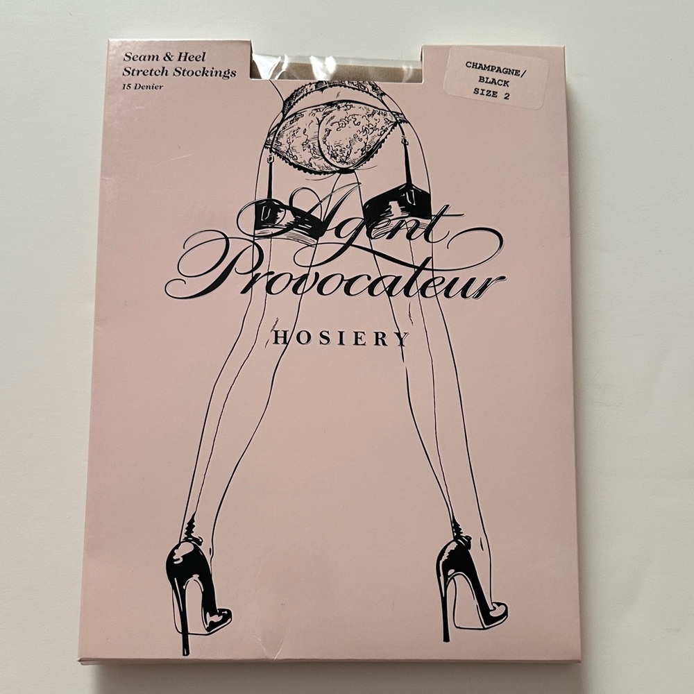 Agent Provocateur Seam & Heel Stretch Stockings 15 Denier